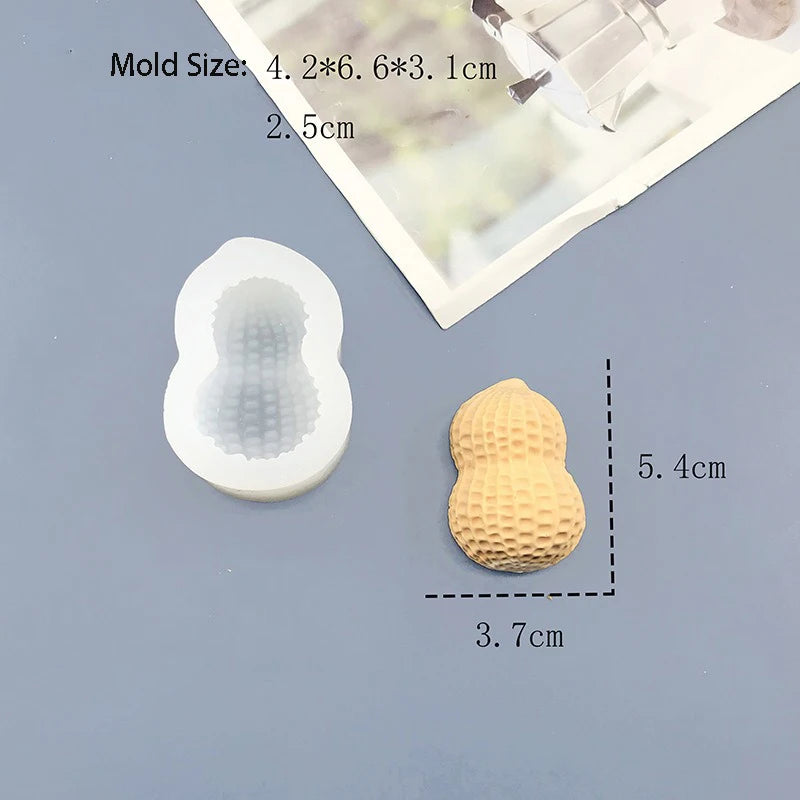 Moules cacahuète en Silicone pour trompe l'oeil