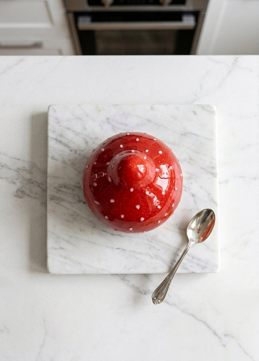 Trompe-l'œil Fraise – Dessert Artisanal Gardanne