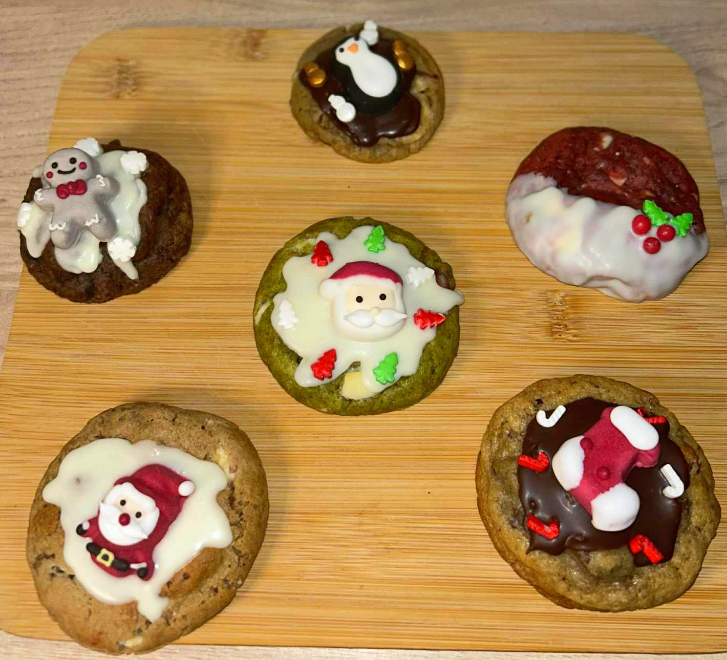 Box 6 Cookies  Spécial Noel