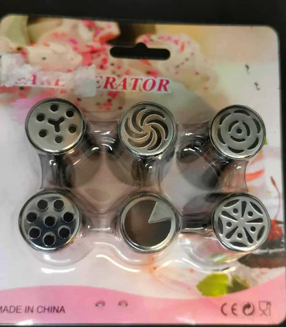 Kit de 6 douilles russes à pâtisserie – 2 modèles disponibles – Décoration fleurs professionnelles en inox