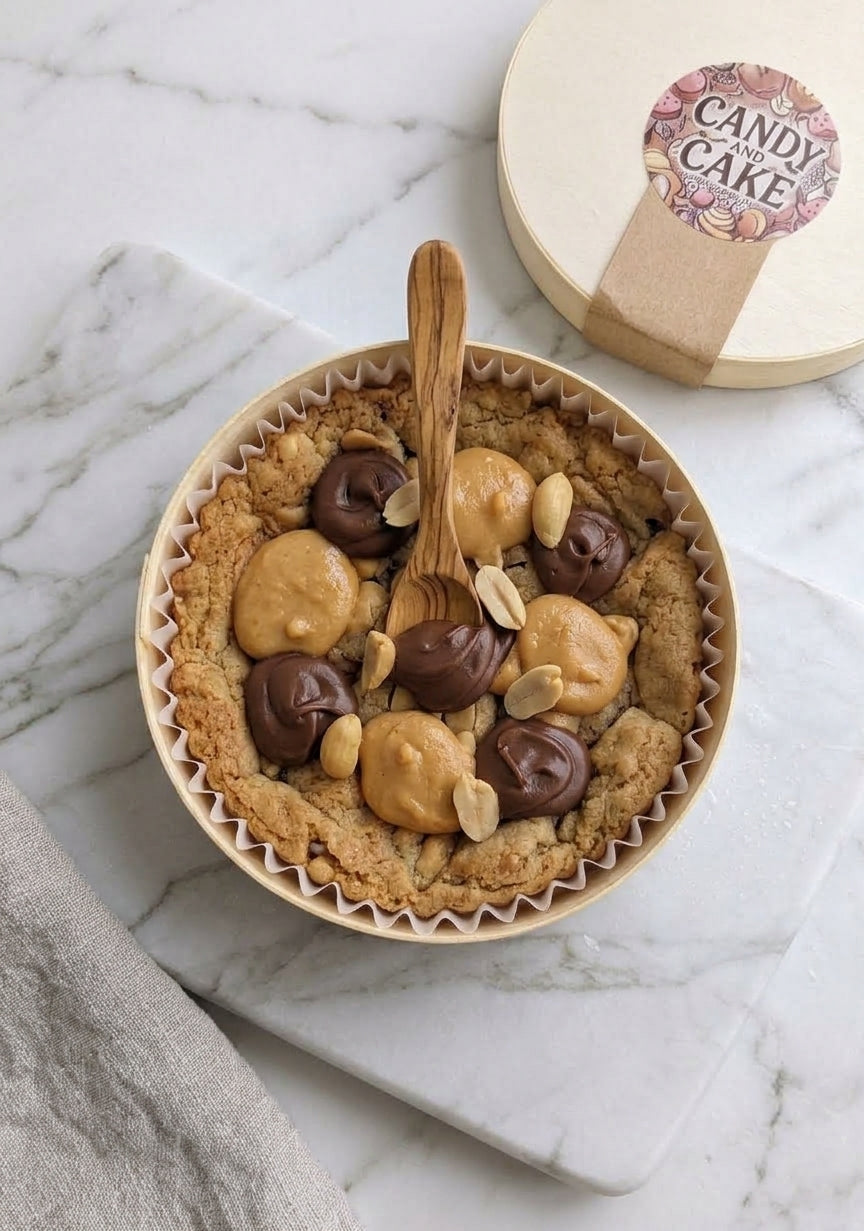 Double Délice Cookie Géant Cacahuète – 340g, Artisanal Gardanne