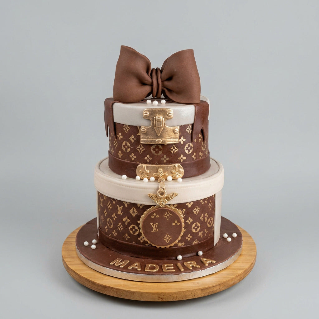 Gâteau valise Louis Viton 