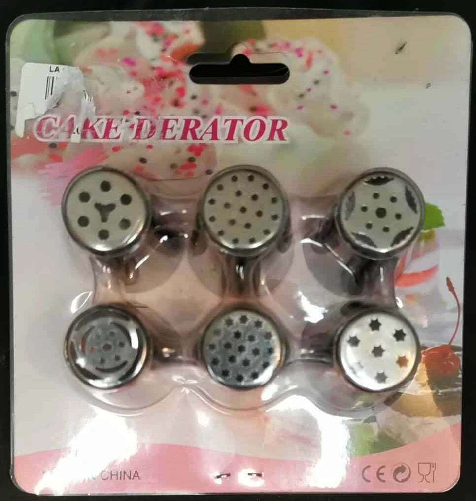 Kit de 6 douilles russes à pâtisserie – 2 modèles disponibles – Décoration fleurs professionnelles en inox