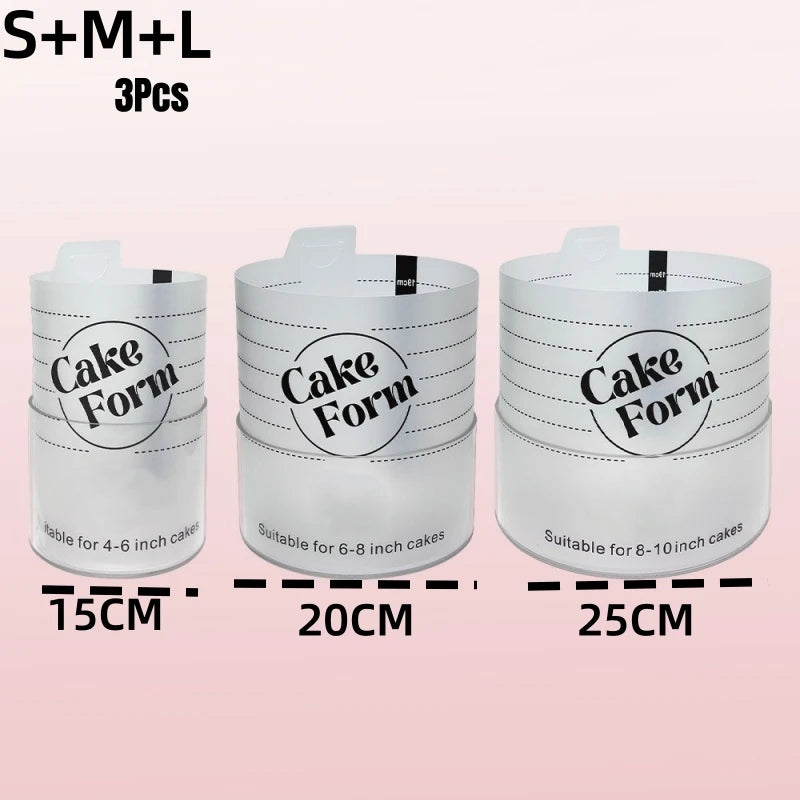 Moule à anneau de gâteau rond réglable