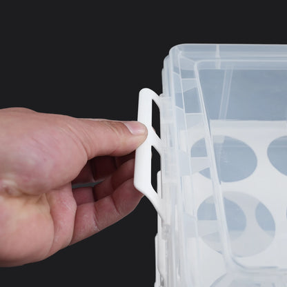 Porte-cupcakes à 4 niveaux, 48 grilles, boîte de rangement transparente pour cupcakes avec poignée, boîte de transport Mobile pour desserts Portable