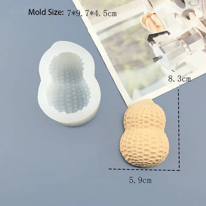Moules cacahuète en Silicone pour trompe l'oeil