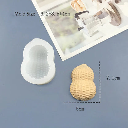 Moules cacahuète en Silicone pour trompe l'oeil