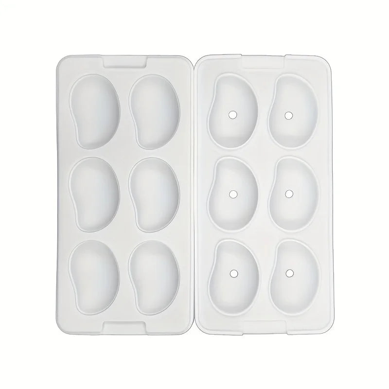 Moule de cuisson de gâteau mangue en Silicone à 6 cavités, pour Trompe l'oeil