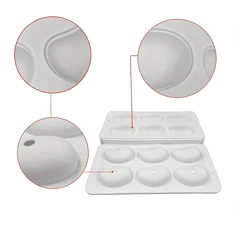 Moule de cuisson de gâteau mangue en Silicone à 6 cavités, pour Trompe l'oeil