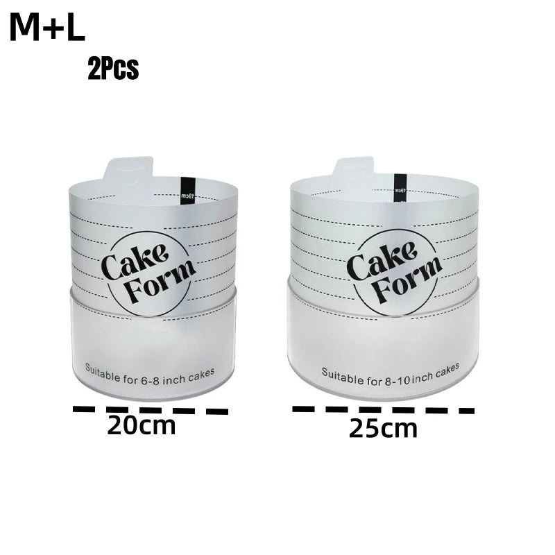 Moule à anneau de gâteau rond réglable