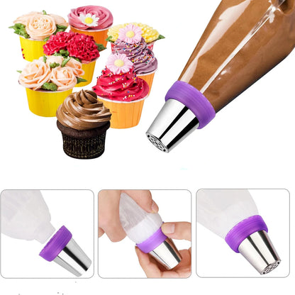 Kit de 6 douilles russes à pâtisserie – 2 modèles disponibles – Décoration fleurs professionnelles en inox