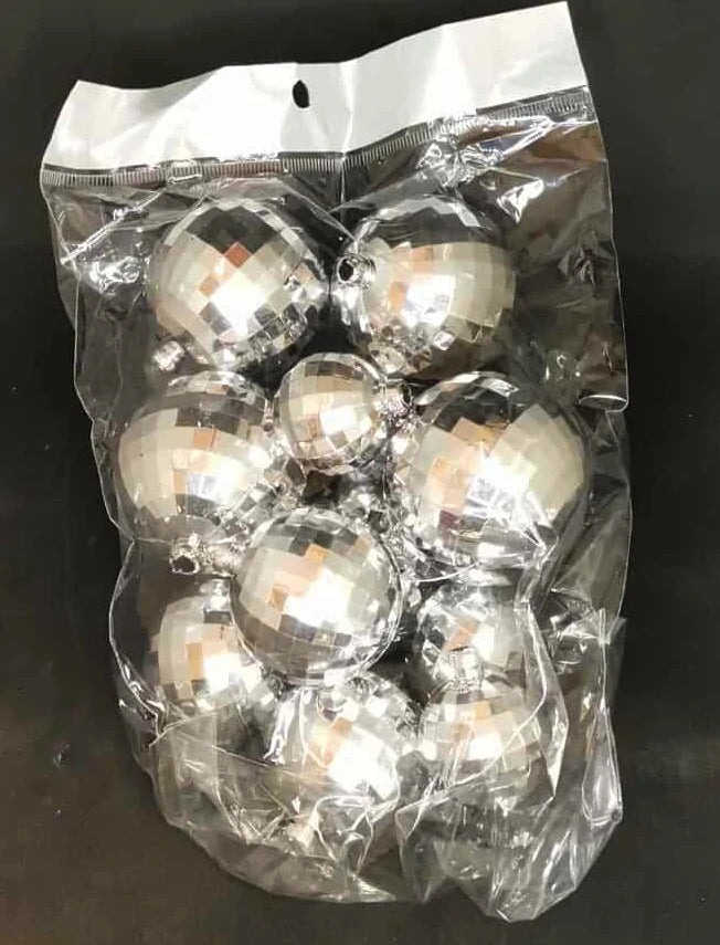 Lot de 13 Boules Décoratives Effet Miroir – Argent & Or – Diamètres Variés