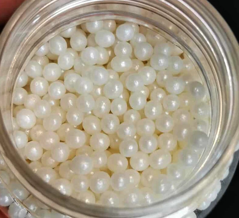 Billes de sucre blanches 80g, deux modèles disponibles, décoration pâtisserie