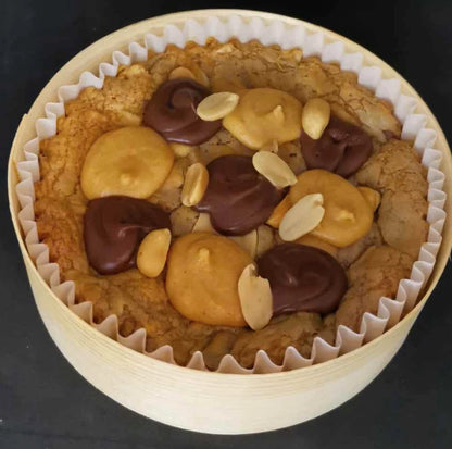 Double Délice:Cookie géant cacahuètes