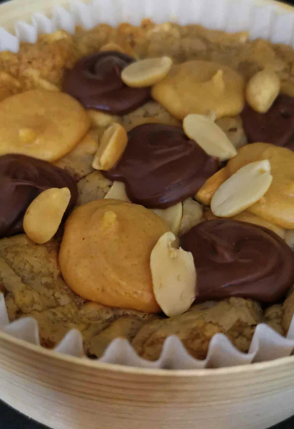 Double Délice:Cookie géant cacahuètes