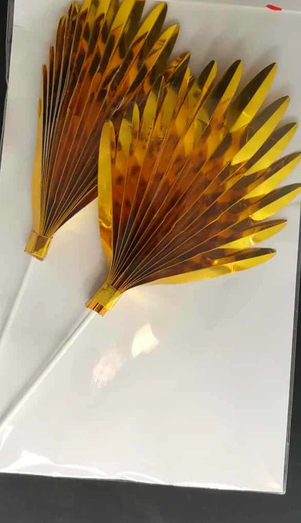 Toyvian 2pièces décorations de gâteaux, couleurs or et argent