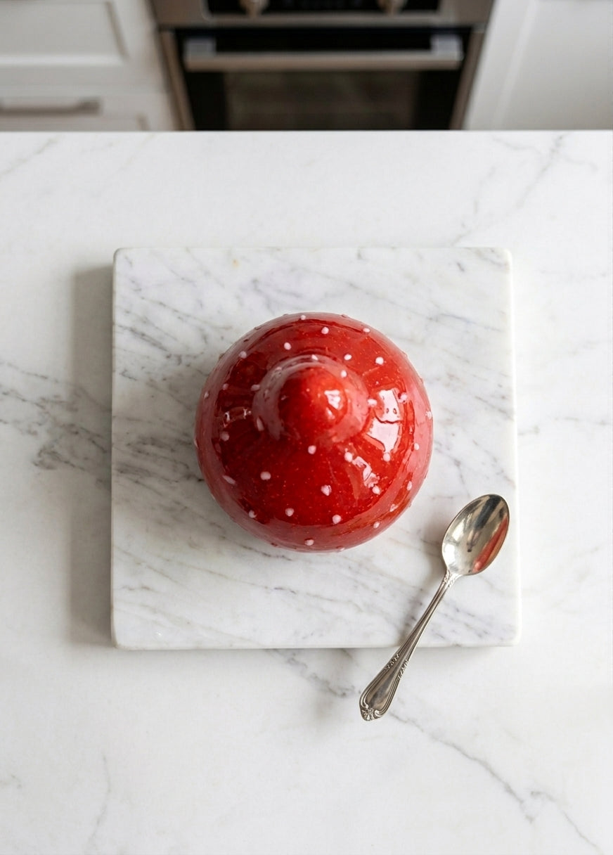 Trompe-l'œil Fraise – Dessert Artisanal Gardanne