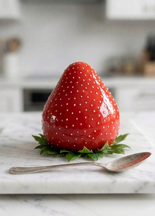 Trompe-l'œil Fraise – Dessert Artisanal Gardanne