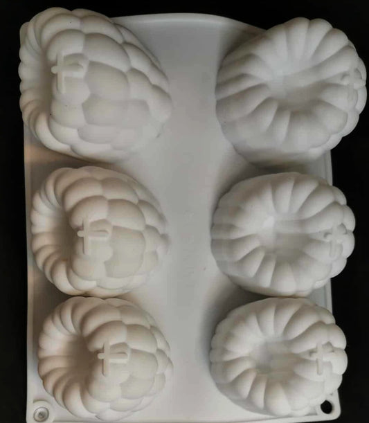 Moules en Silicone Alimentaire Blanc – 6 Framboises | Pâtisserie & Chocolat