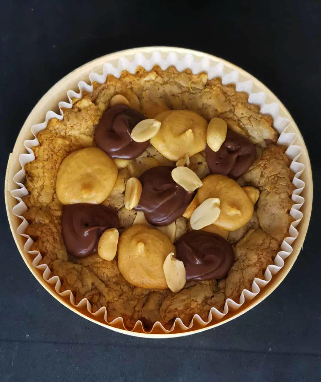 Double Délice:Cookie géant cacahuètes