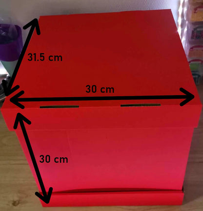 Boîte pâtissière rigide – plusieurs coloris – 30 x 30 cm