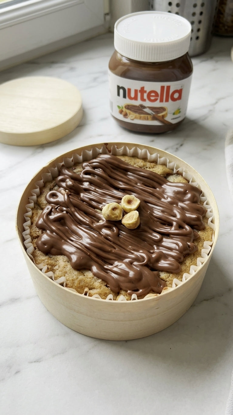 Double Délice Cookie Géant Nutella et Chocolat au Lait – 340g, Artisanal Gardanne